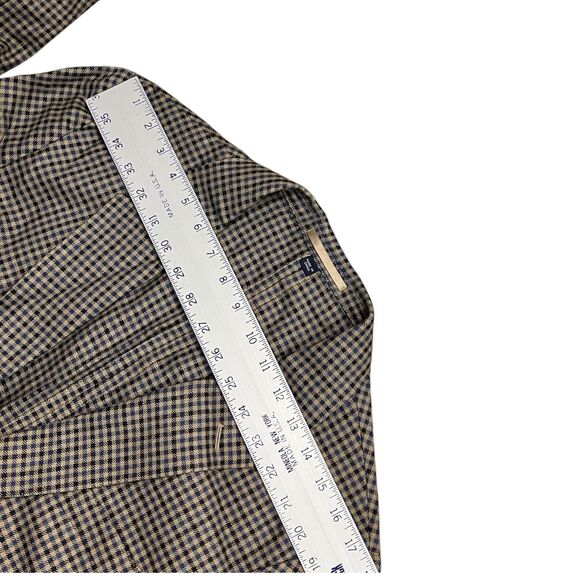 J Crew Ludlow Blazer Mens 42R Tan Check Wool Blend Tailored Sport Coat Jacket - Picture 8 of 16
